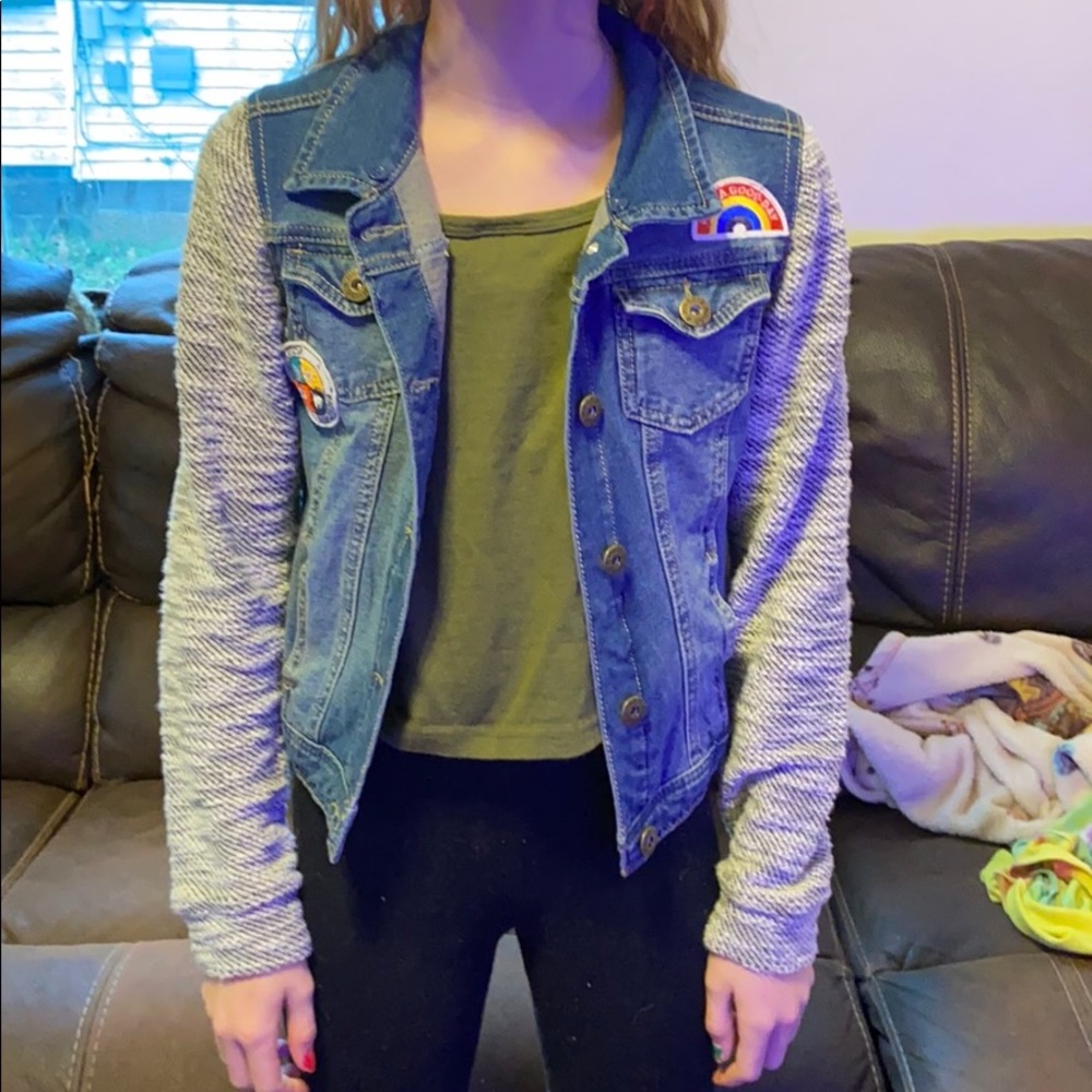 Jean jacket with cute patches!